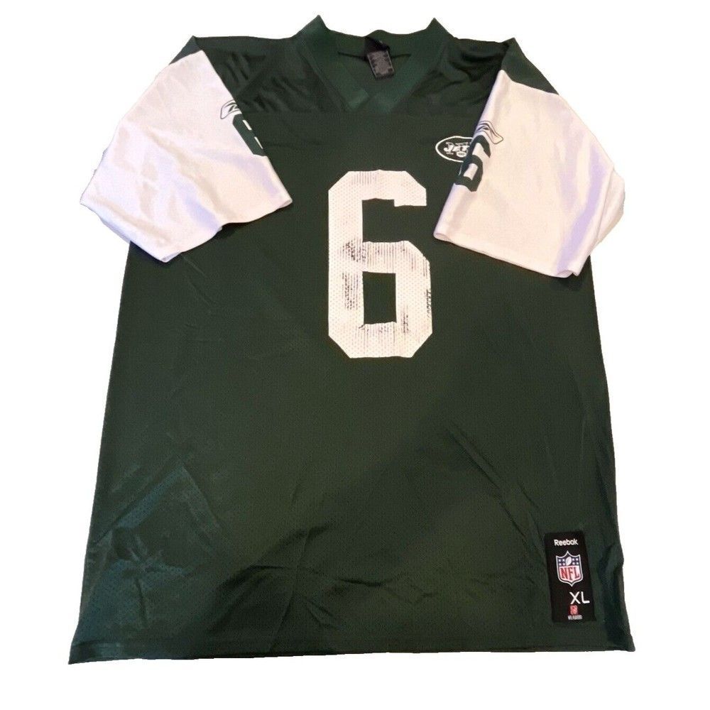 New York Jets Mark Sanchez Reebok Mens Size XL Green Football NFL Jersey‎ Shirt